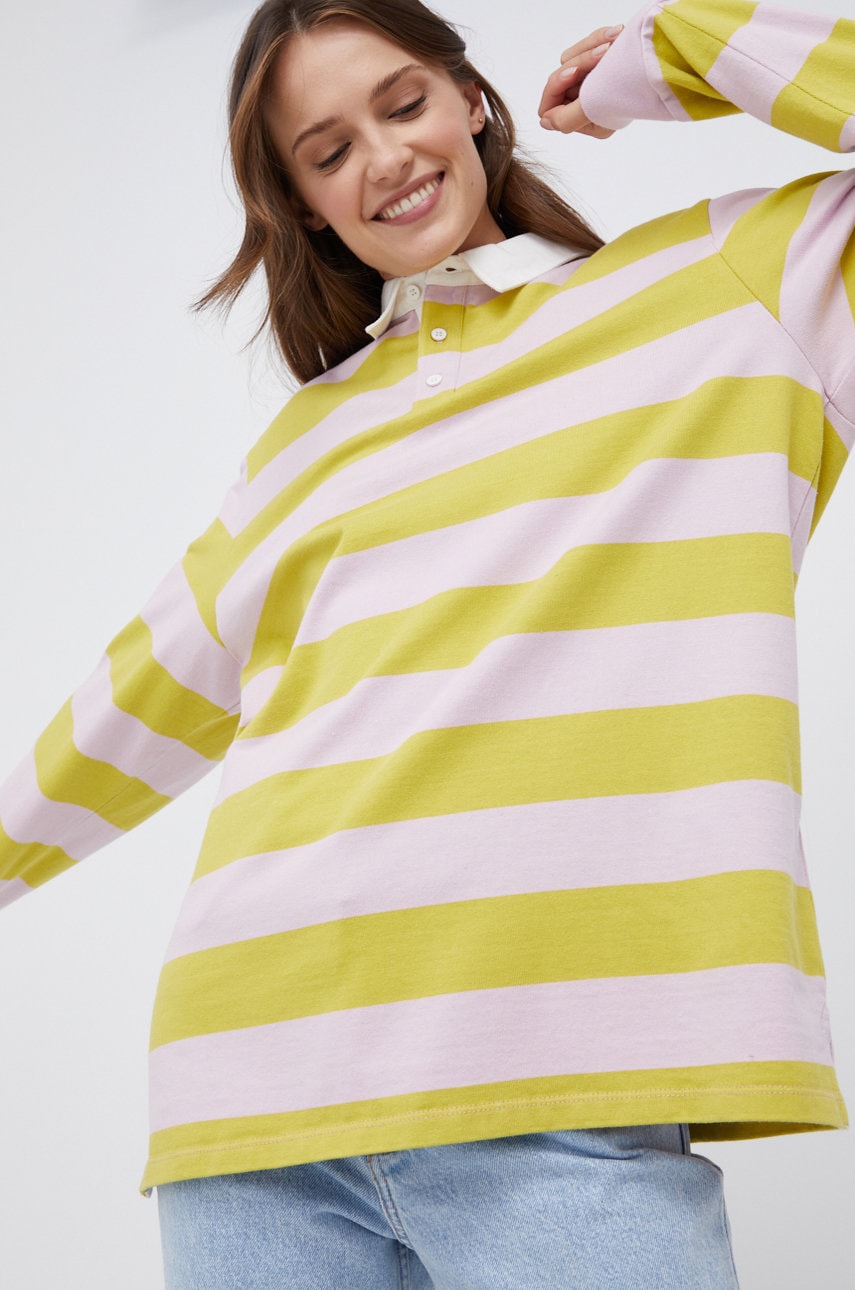 Levi's longsleeve din bumbac cu guler