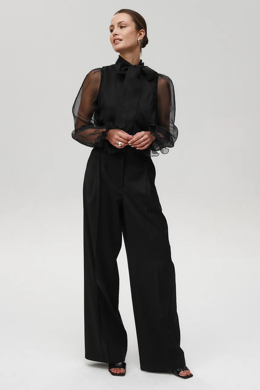 Undress Code Bluzka Pure Elegance Bodysuit Classic damska kolor czarny gładka 345