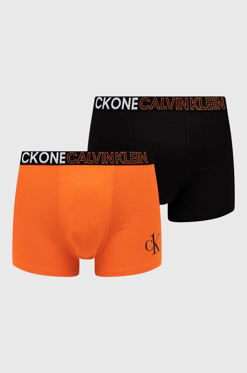 Calvin Klein Underwear Bokserki dziecięce (2-pack) kolor pomarańczowy