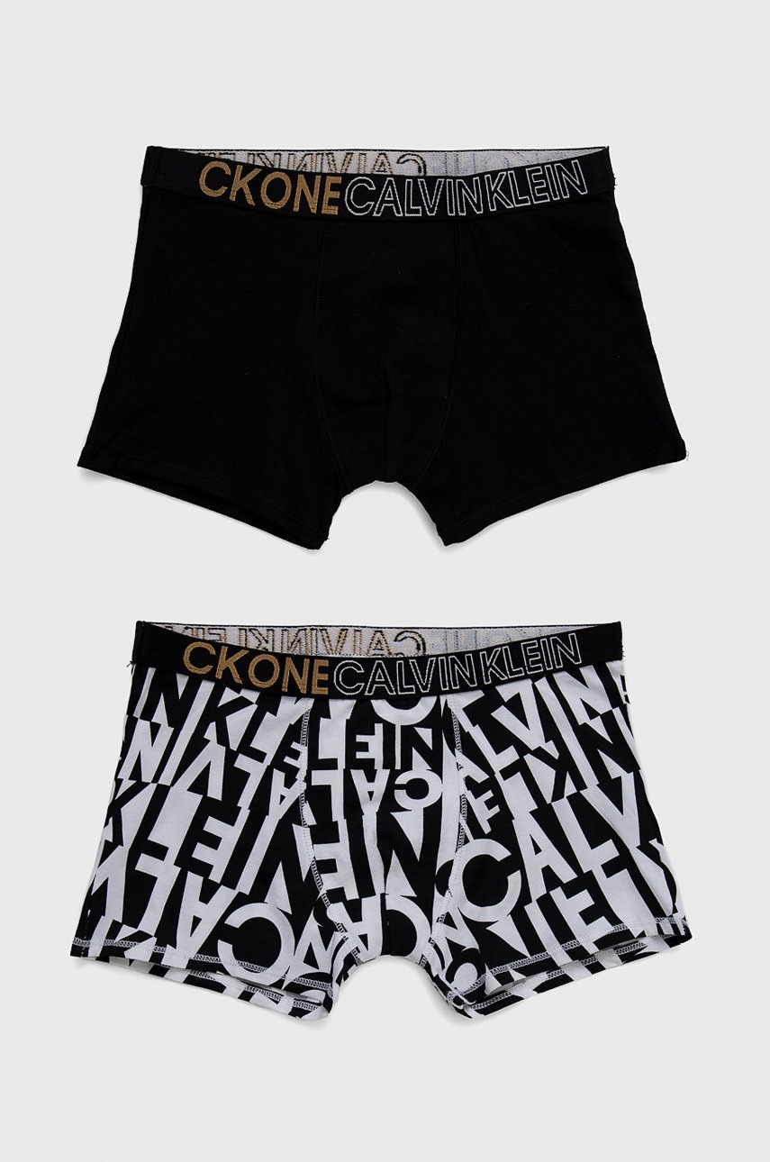 

Calvin Klein Underwear - Детски боксерки (2 чифта), Черен