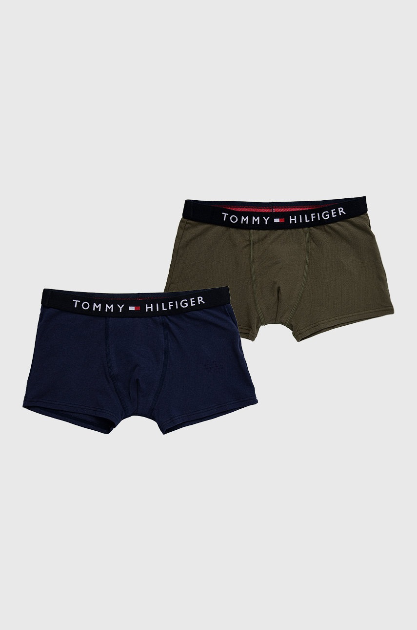 

Детски боксерки Tommy Hilfiger в зелено, Зелен
