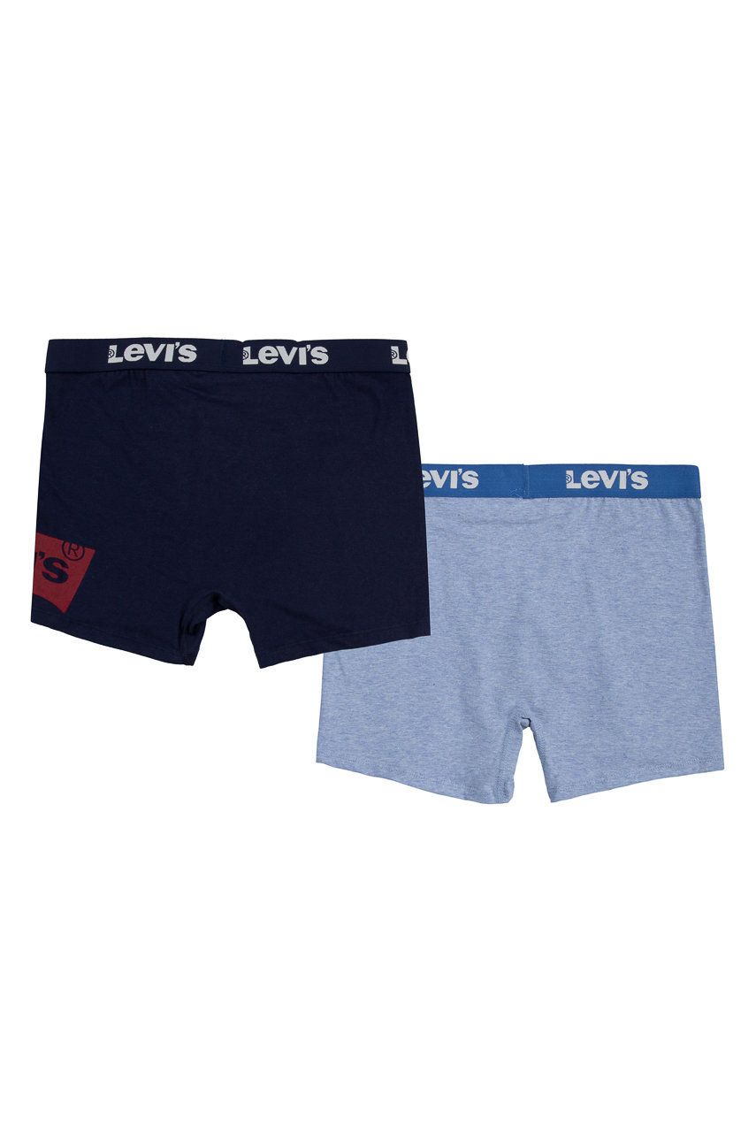 Dětské boxerky Levi′s tmavomodrá barva - námořnická modř -  95% Bavlna