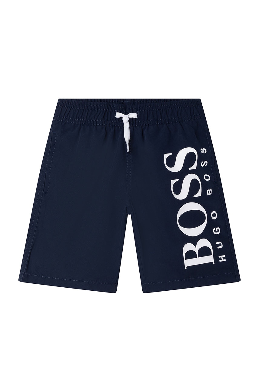 Boss pantaloni scurți de baie copii culoarea albastru marin