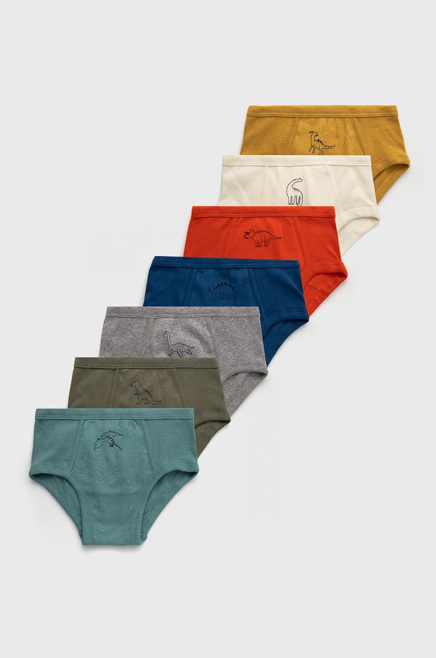 

Детски памучни слипове GAP (7 чифта), Многоцветен