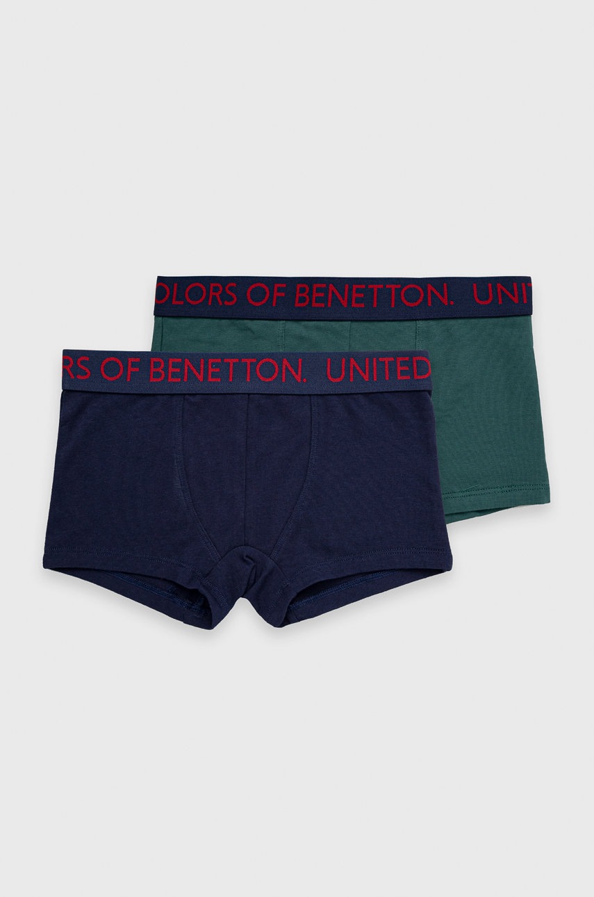 

United Colors of Benetton - Детски боксерки (2 чифта), Зелен
