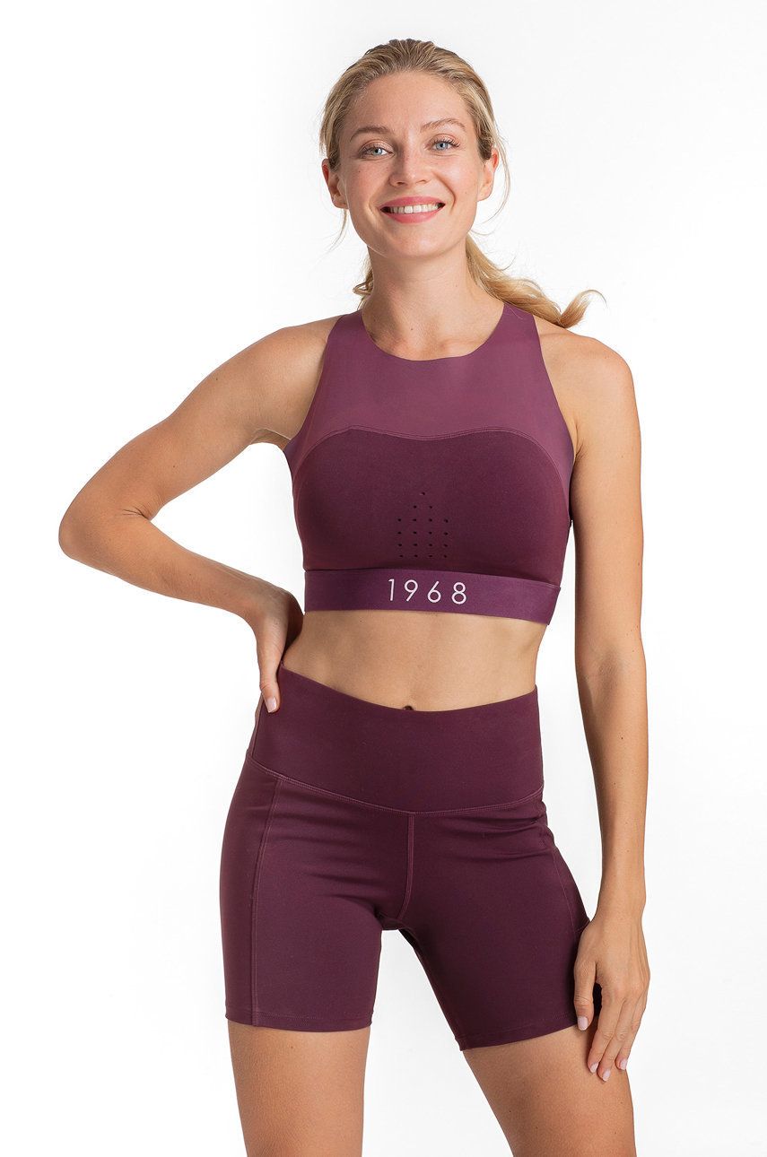 Dorina Sutien sport culoarea violet, material neted 2022 ❤️ Pret Super answear imagine noua 2022