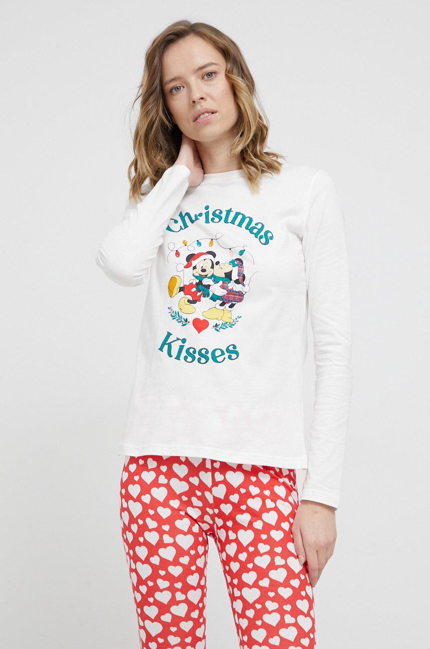 

Хлопковая пижама Only x Disney цвет красный