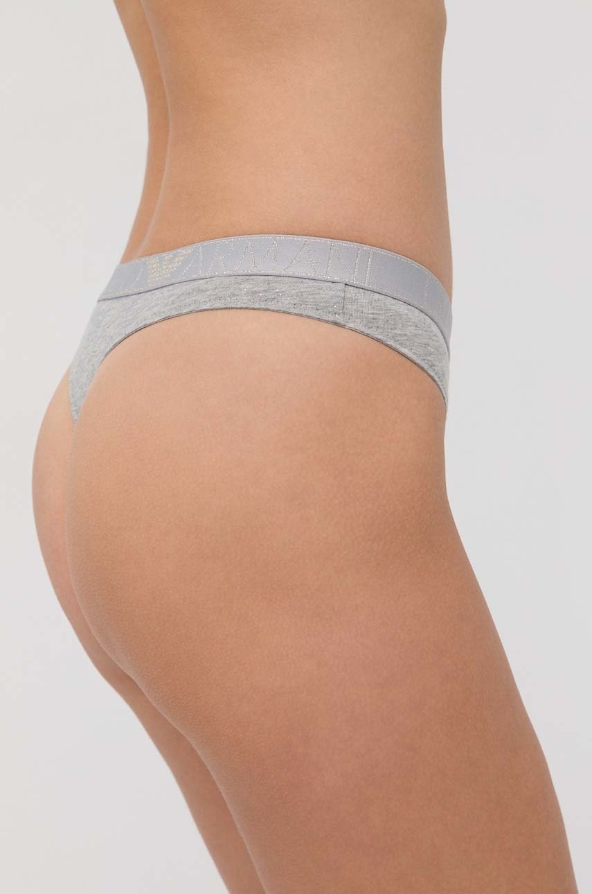 

Стринги Emporio Armani Underwear колір сірий