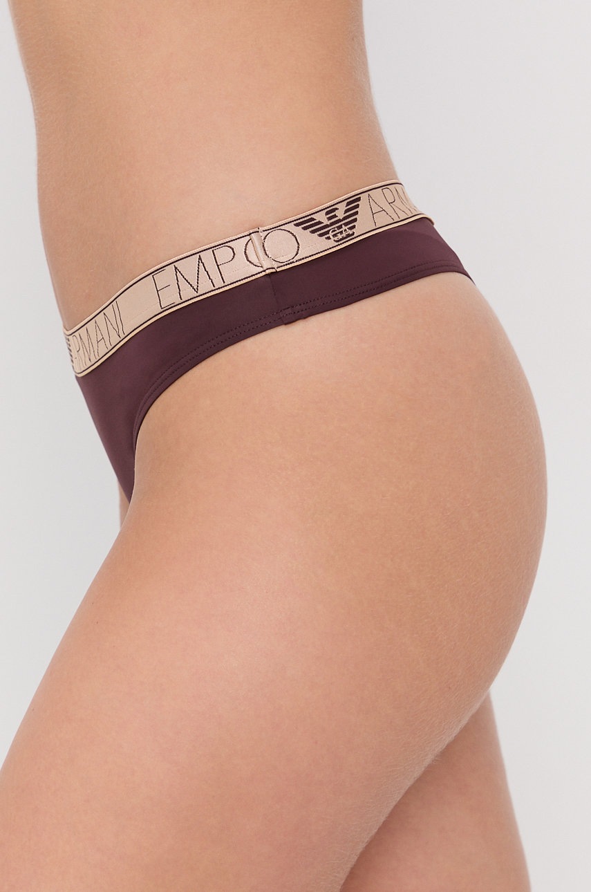 

Стринги Emporio Armani Underwear цвет бордовый