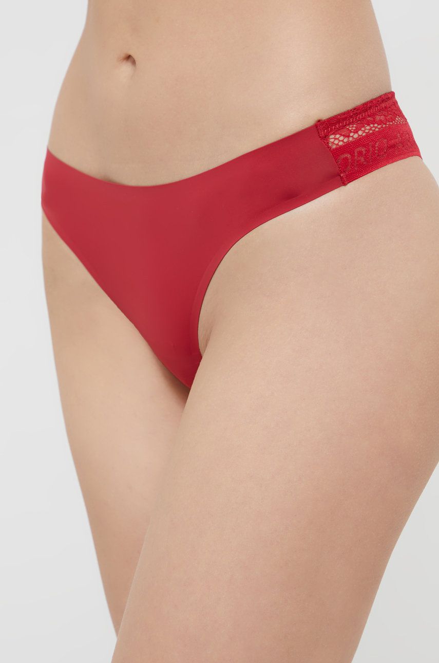 Emporio Armani Underwear Tanga culoarea rosu answear.ro