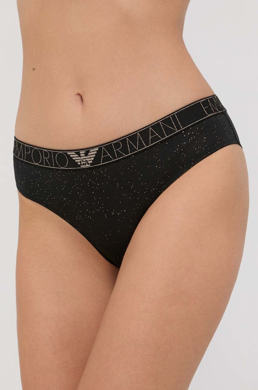 

Бикини Emporio Armani Underwear в черно, Черен