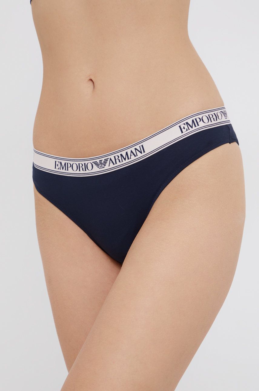 Emporio Armani Underwear Chiloți brazilieni culoarea albastru marin answear.ro imagine noua lenjerie-femei.ro