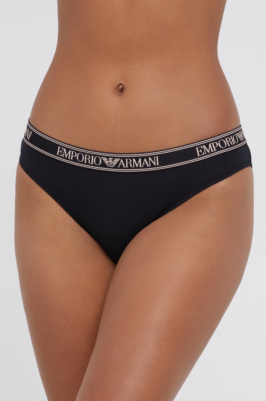 

Бикини Emporio Armani Underwear в черно, Черен