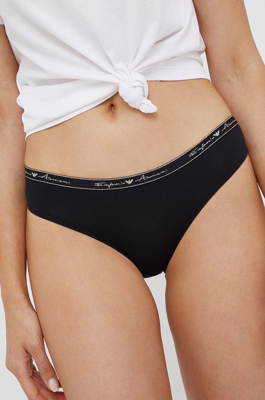 Emporio Armani Underwear Chiloți culoarea negru answear.ro imagine noua lenjerie-femei.ro