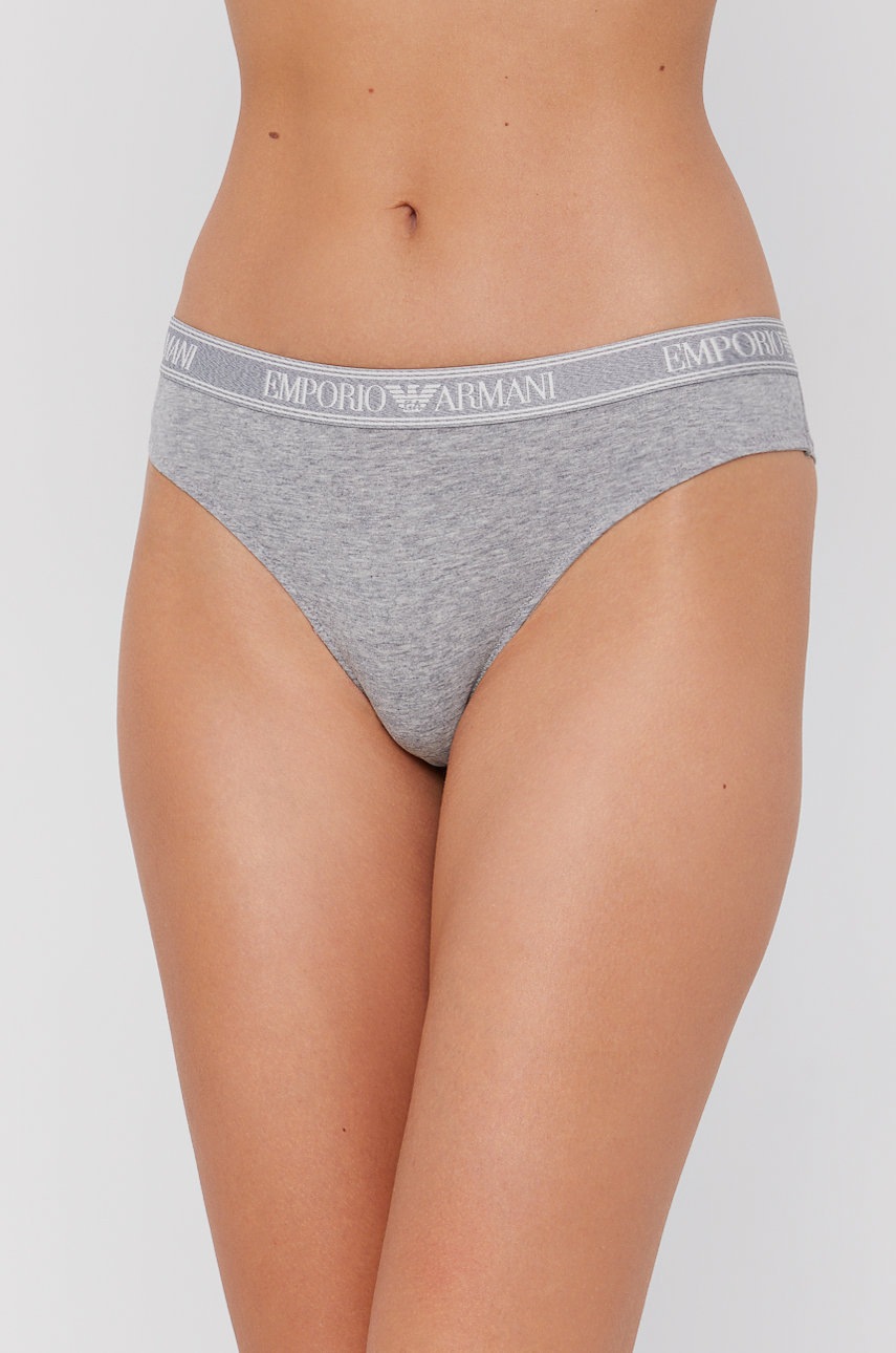 

Бикини тип бразилиана Emporio Armani Underwear в сиво, Сив