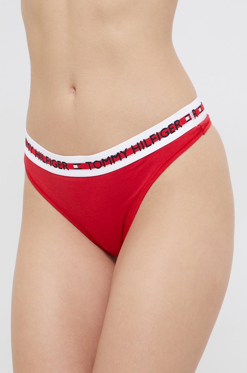 

Прашки Tommy Hilfiger в червено, Червен