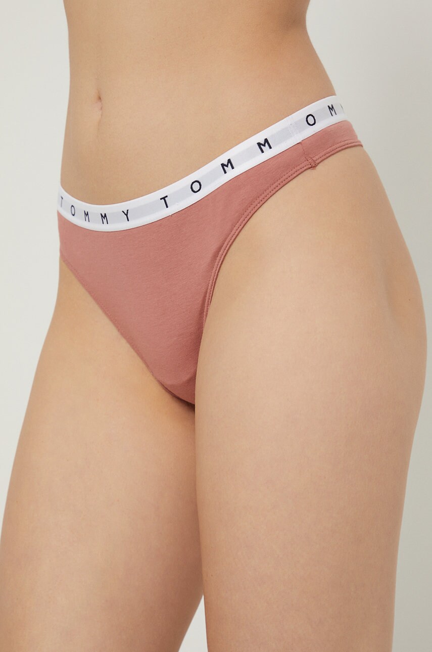 

Стринги Tommy Hilfiger (3-pack) колір рожевий