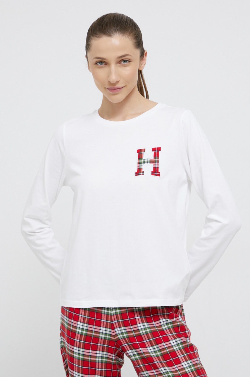 

Піжама і тапочки Tommy Hilfiger колір білий