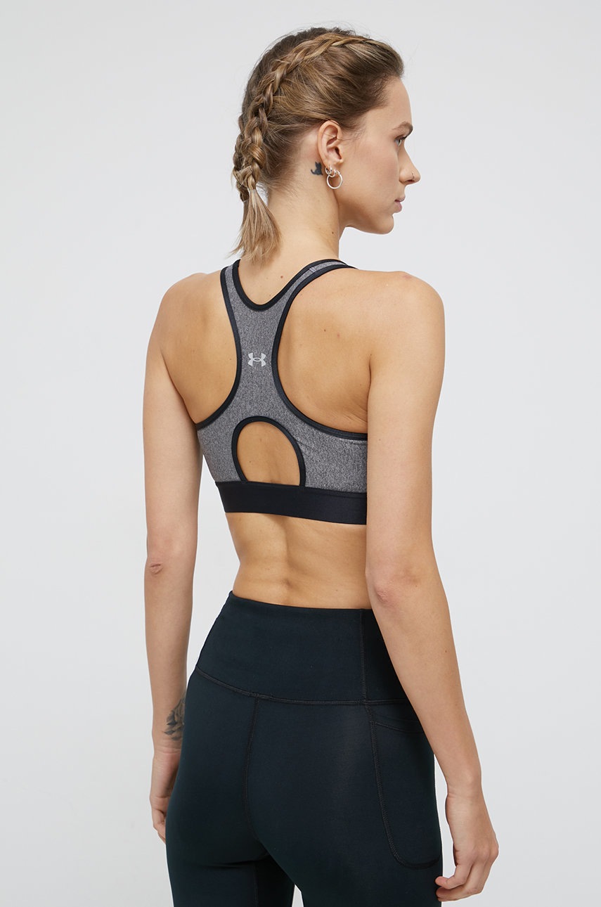 

Спортивный бюстгальтер Under Armour 1310458 цвет серый меланж