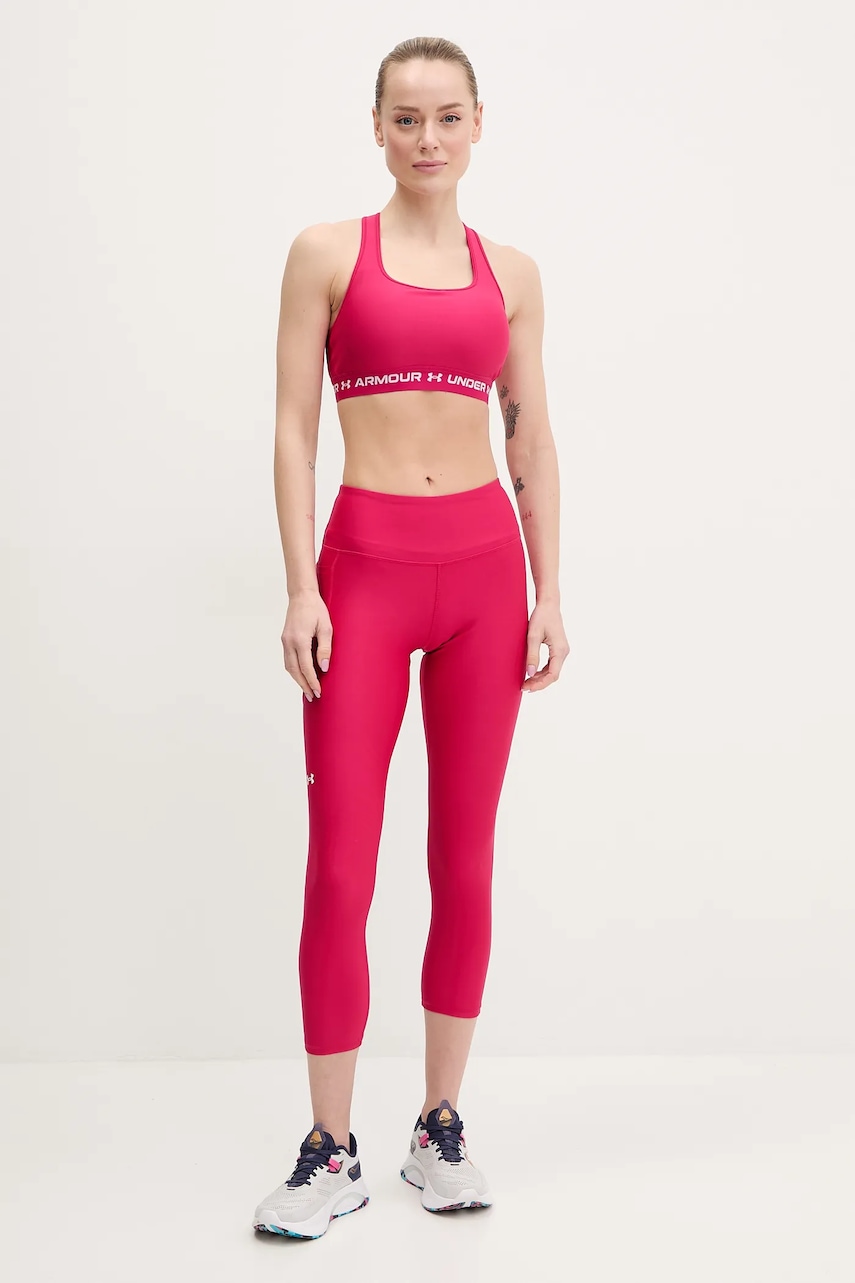 Спортивный бюстгальтер Under Armour Crossback цвет чёрный однотонный 1361034 Спортивный бюстгальтер Under Armour Crossback цвет чёрный однотонный 1361034