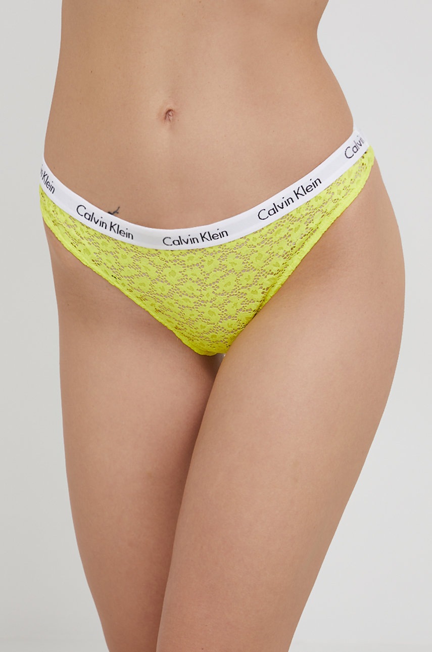 

Бикини Calvin Klein Underwear в жълто, Жълт