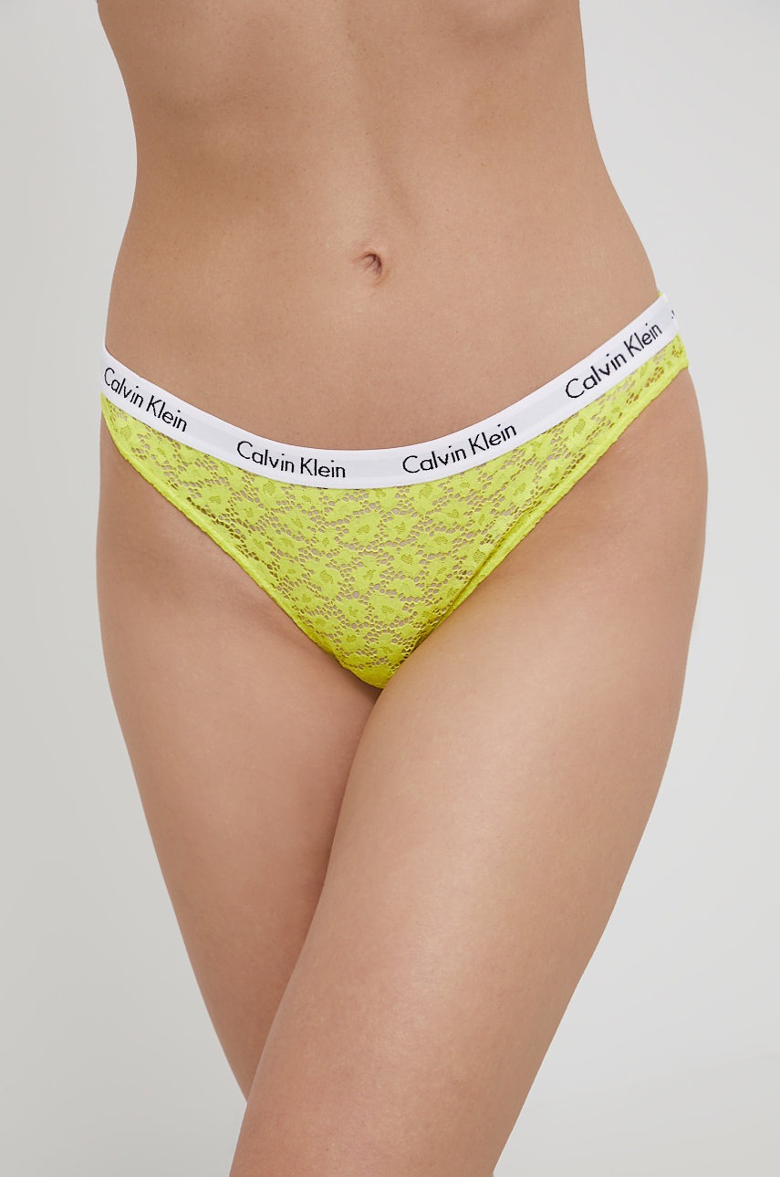 

Бикини Calvin Klein Underwear в жълто, Жълт
