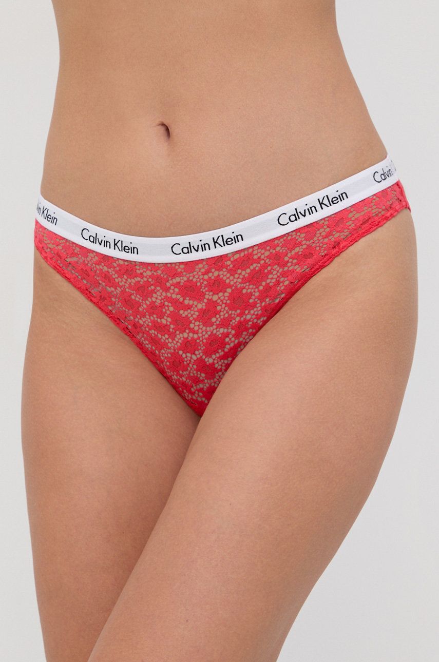 Calvin Klein Underwear Figi kolor czerwony