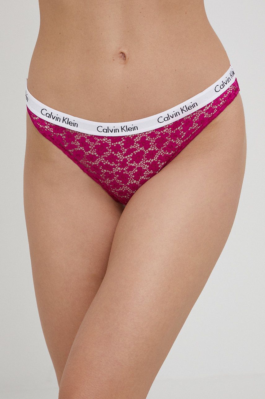 Calvin Klein Underwear Figi kolor fioletowy