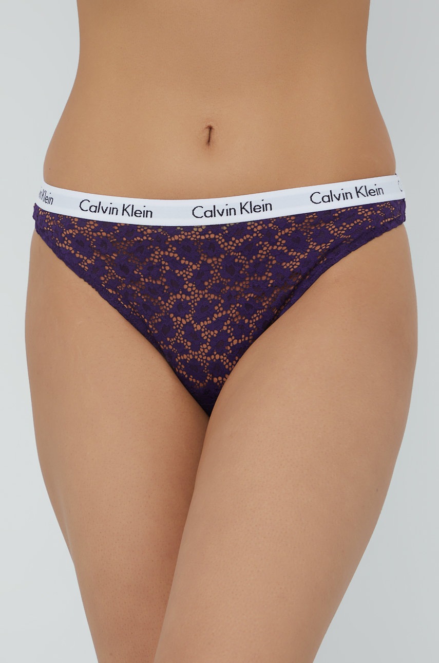 

Бикини Calvin Klein Underwear (3 чифта) в лилаво, Виолетов
