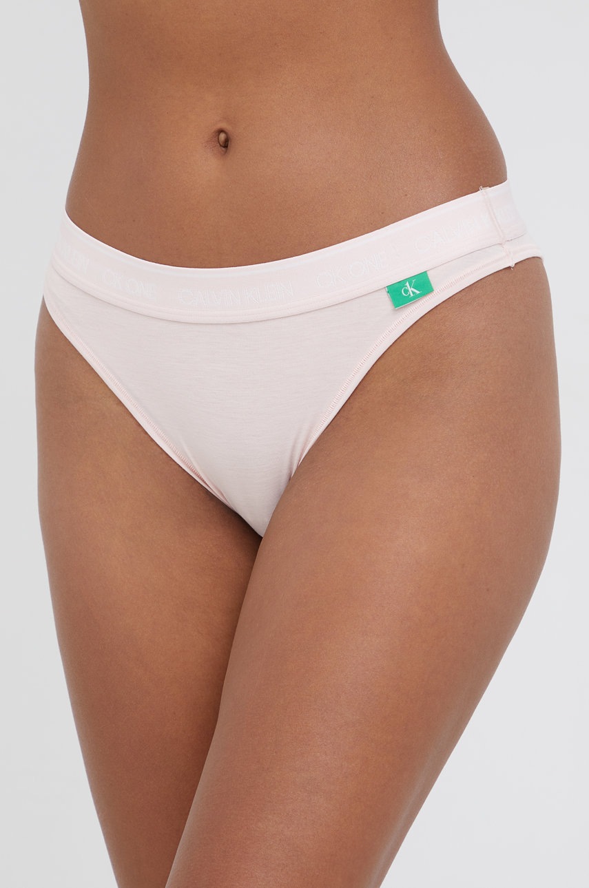 

Бикини тип бразилиана Calvin Klein Underwear в розово, Розов