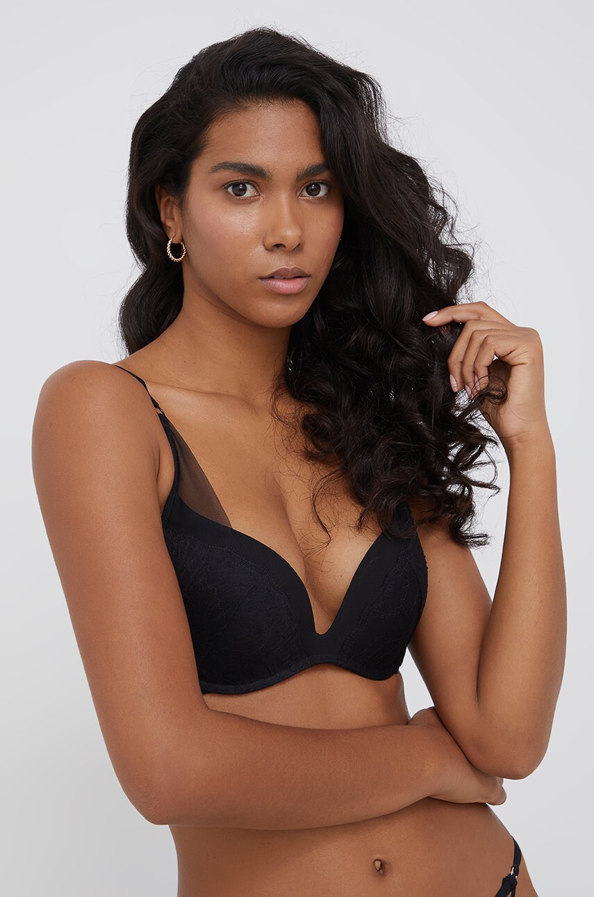 

Сутиен Calvin Klein Underwear в черно с изчистен дизайн, Черен