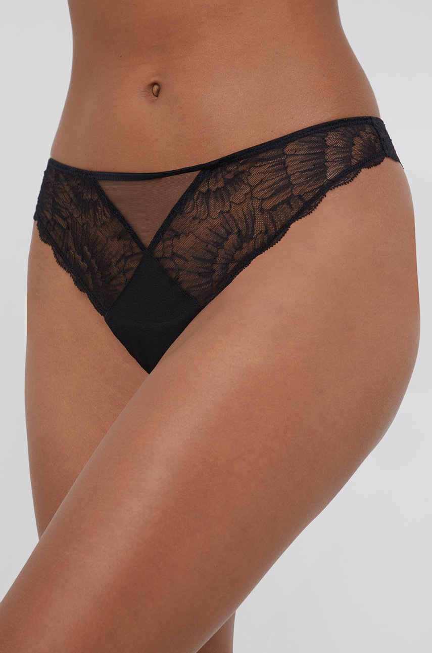 

Прашки Calvin Klein Underwear в черно от полупрозрачна материя, Черен