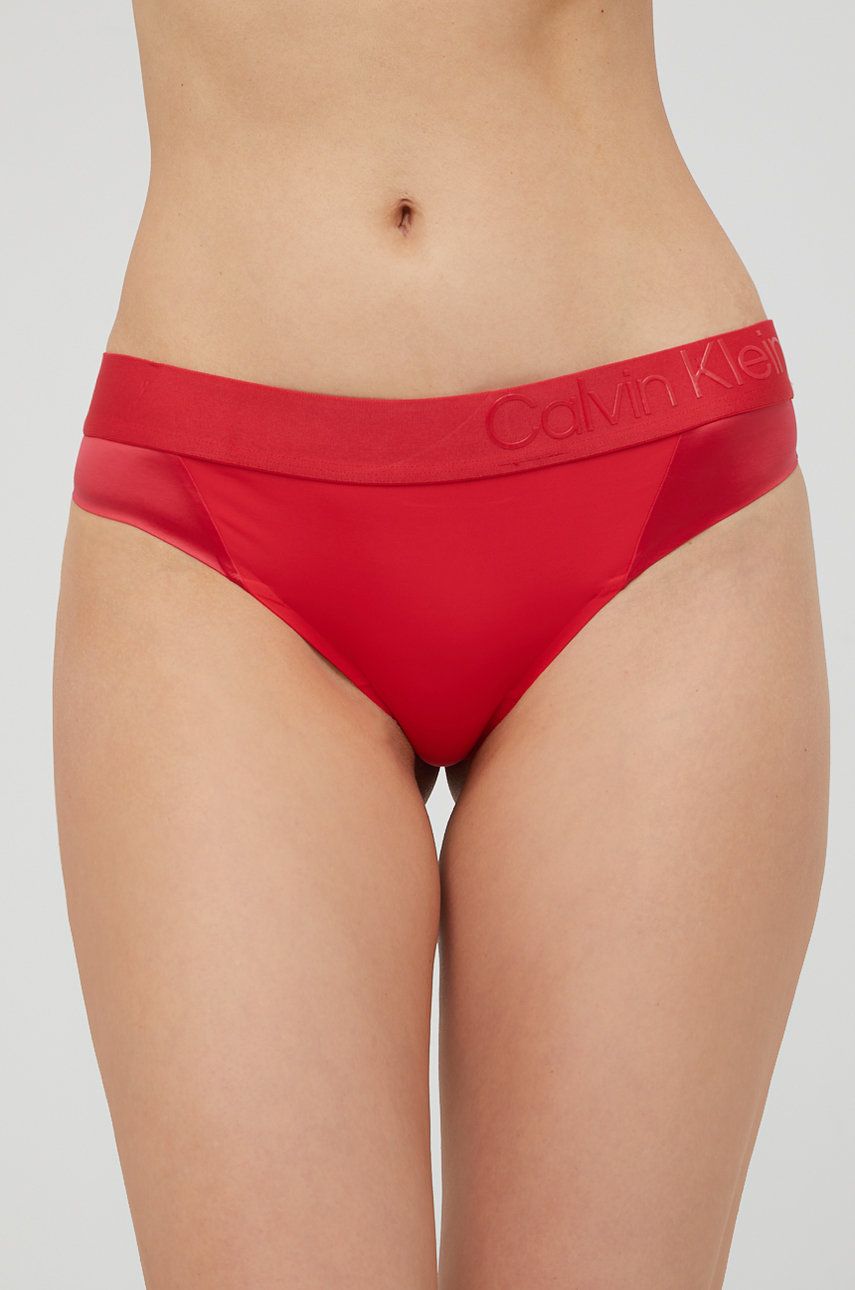 Calvin Klein Underwear Stringi kolor bordowy