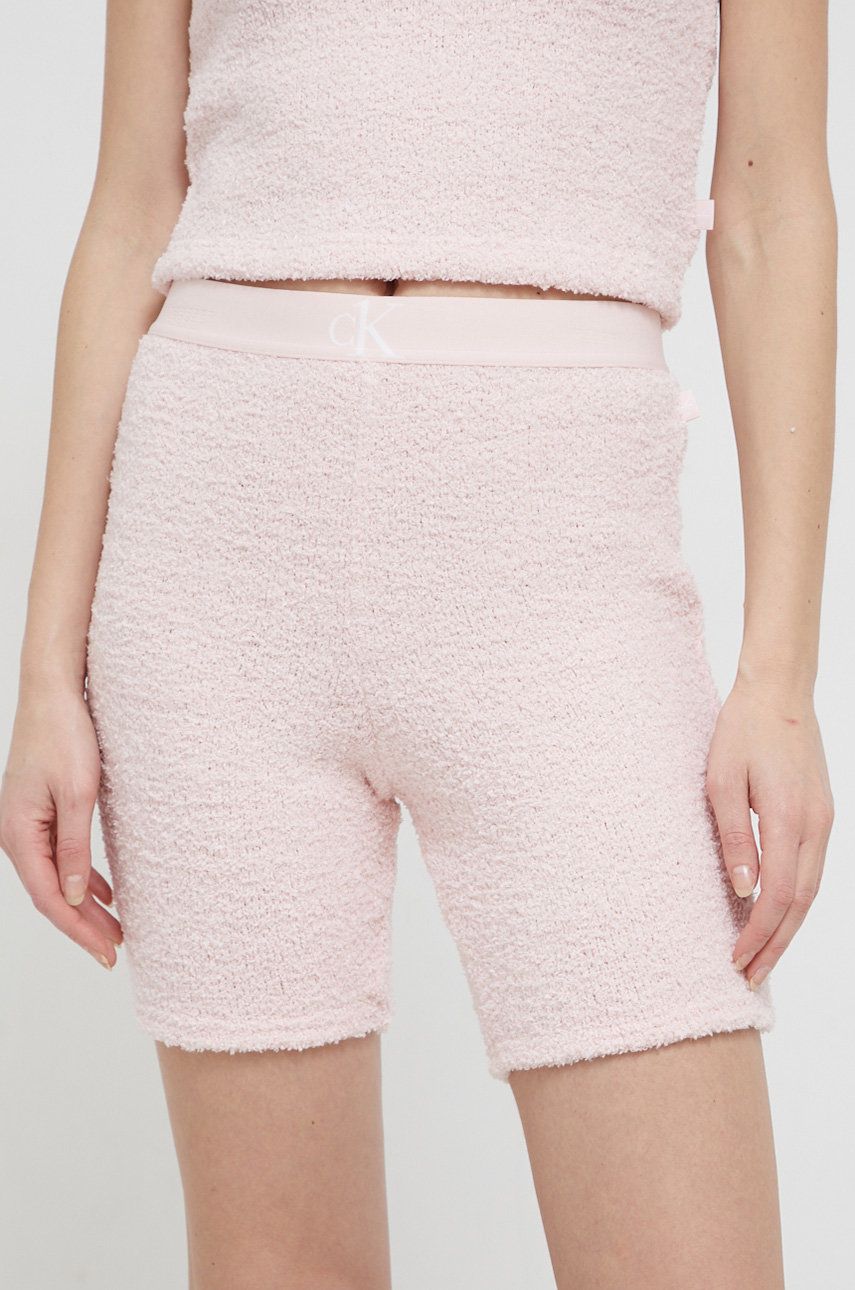 Calvin Klein Underwear Szorty piżamowe damskie kolor różowy