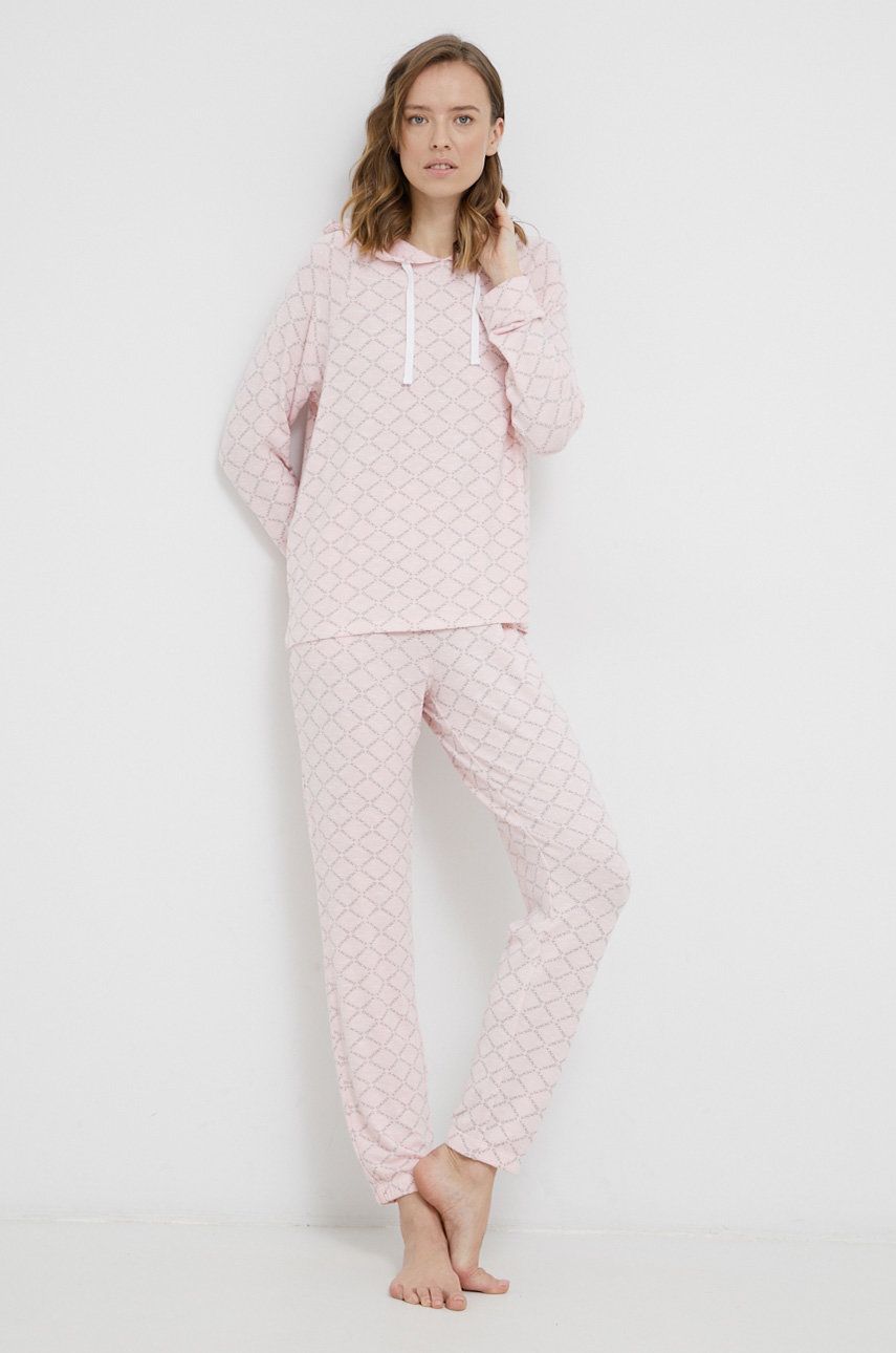 Dkny Pijama culoarea roz answear.ro imagine noua lenjerie-femei.ro