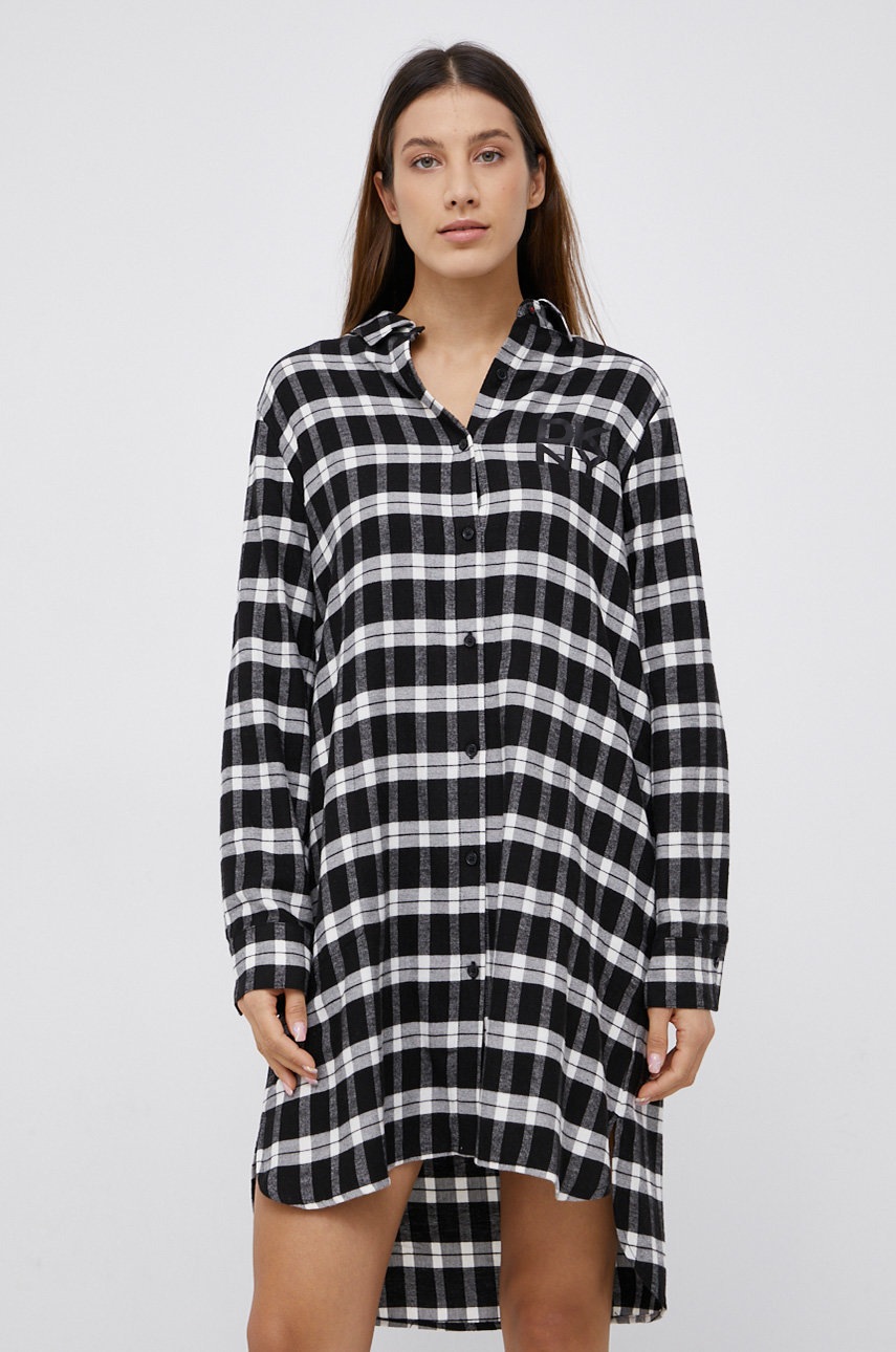 

Нощница Dkny дамска в черно, Черен
