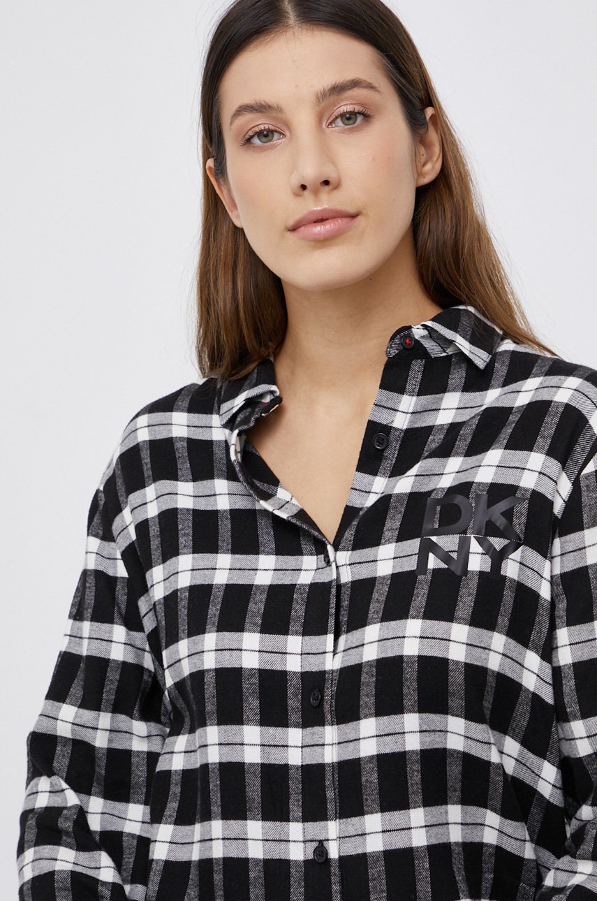 

Нічна сорочка Dkny жіноча колір чорний
