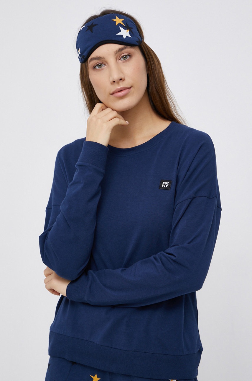 

Пижама с маской для сна Dkny женская цвет синий