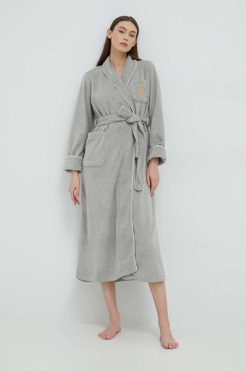 

Халат Lauren Ralph Lauren в сиво, Сив