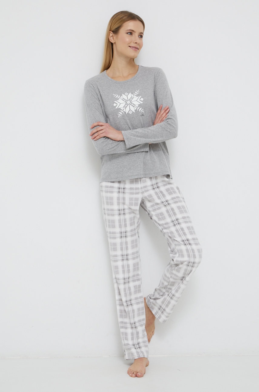 

Пижама Lauren Ralph Lauren в сиво, Сив