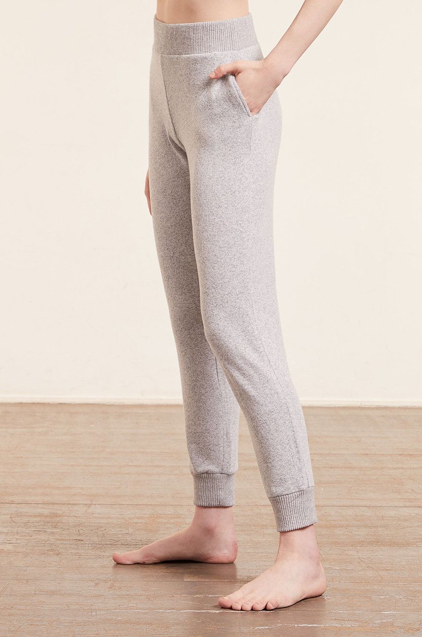 Etam Pantaloni de pijama femei, culoarea gri answear.ro imagine megaplaza.ro