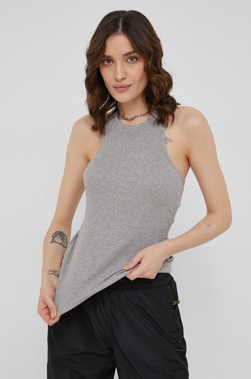 

Тениска Superdry дамска в сиво, Сив