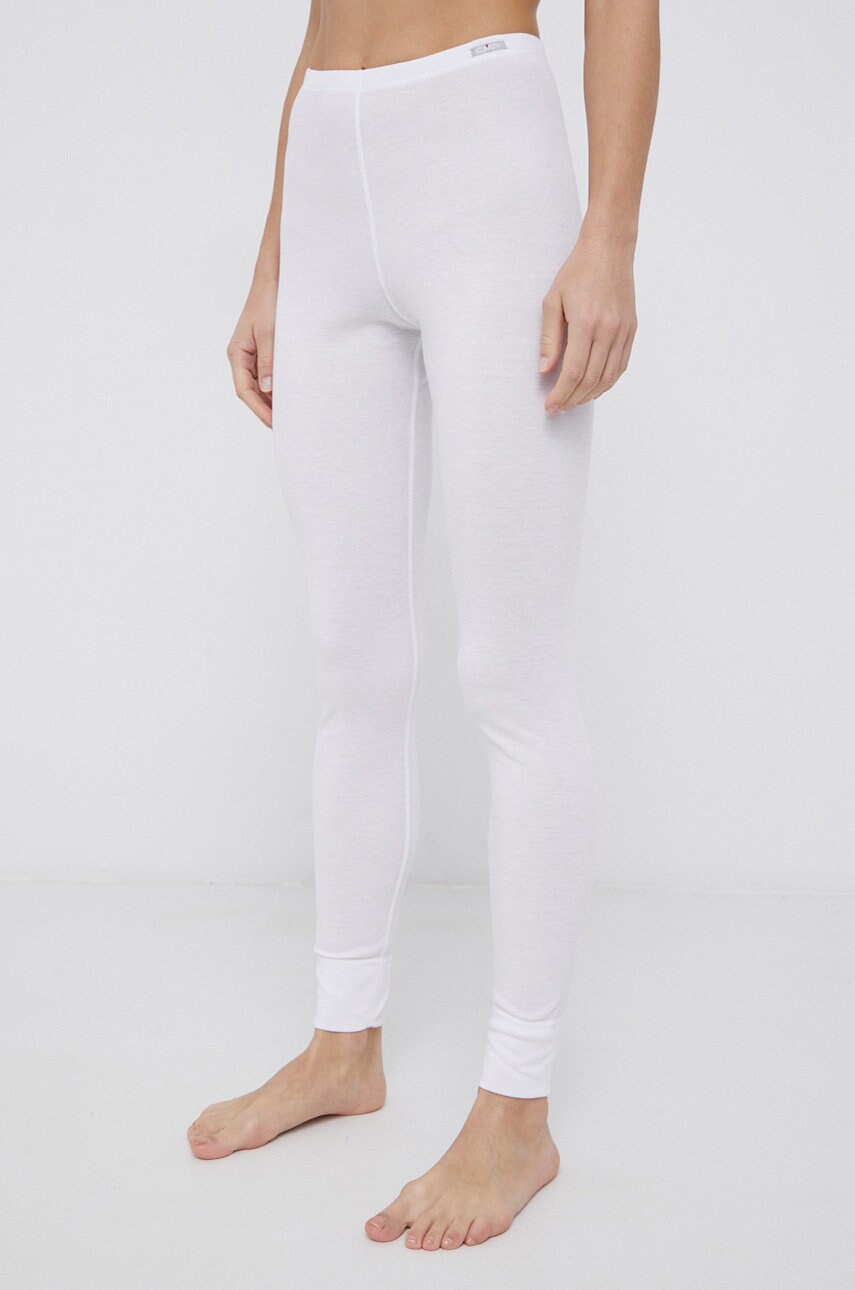 CMP Leggins termoactivi femei, culoarea alb