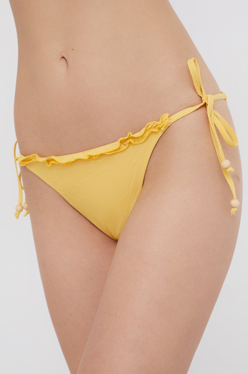 Plavkové kalhotky Women′secret žlutá barva - žlutá -  26% Elastan