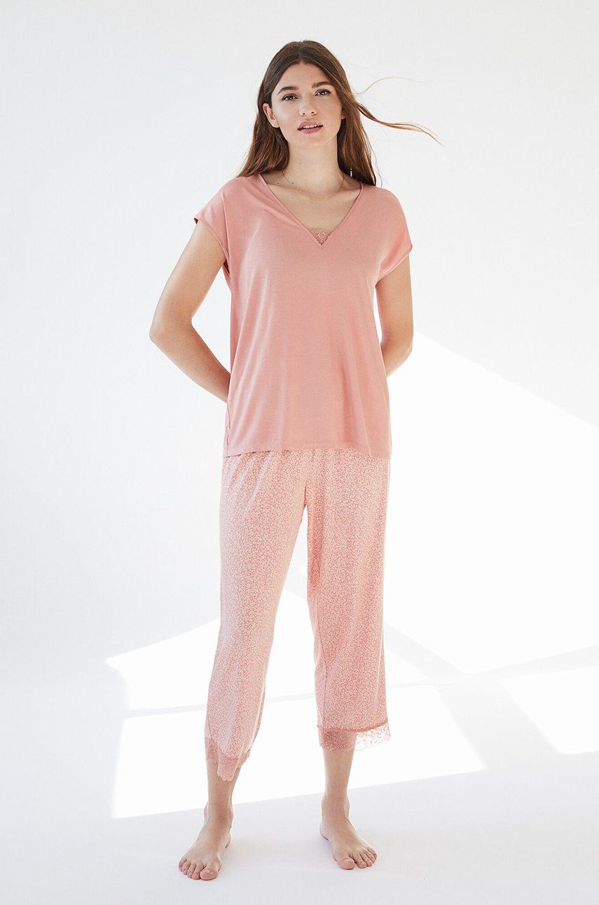 Women’secret Pijama femei, culoarea roz answear.ro imagine megaplaza.ro