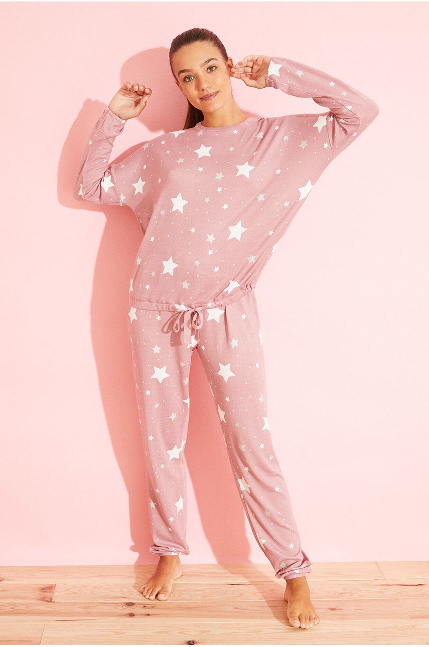 Women’secret Pijama culoarea roz answear.ro imagine 2022 13clothing.ro