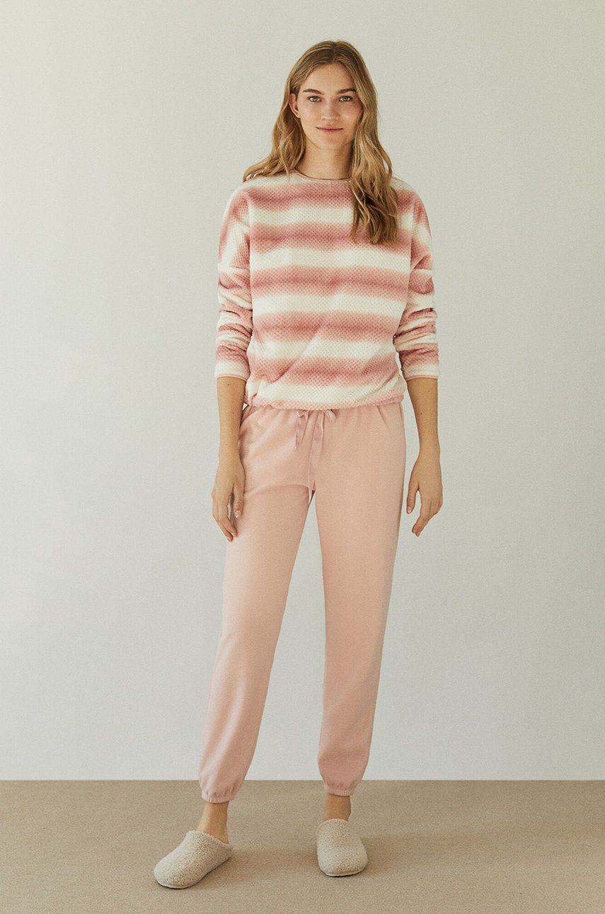 Women’secret pijama femei, culoarea roz answear.ro imagine 2022 13clothing.ro