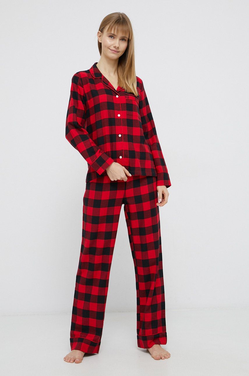 GAP Pijama culoarea rosu imagine reduceri black friday 2021 answear.ro