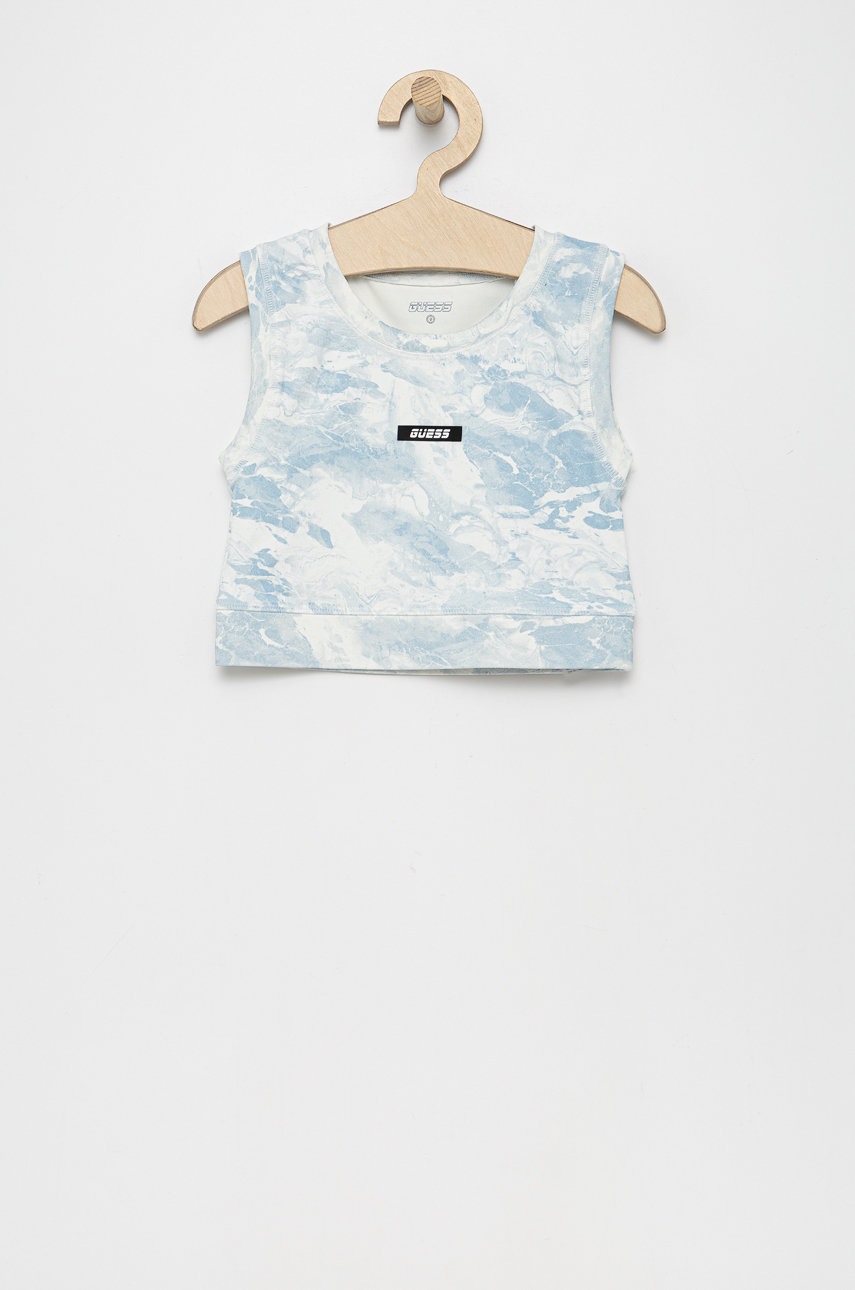 

Детски топ Guess в бяло, Бял