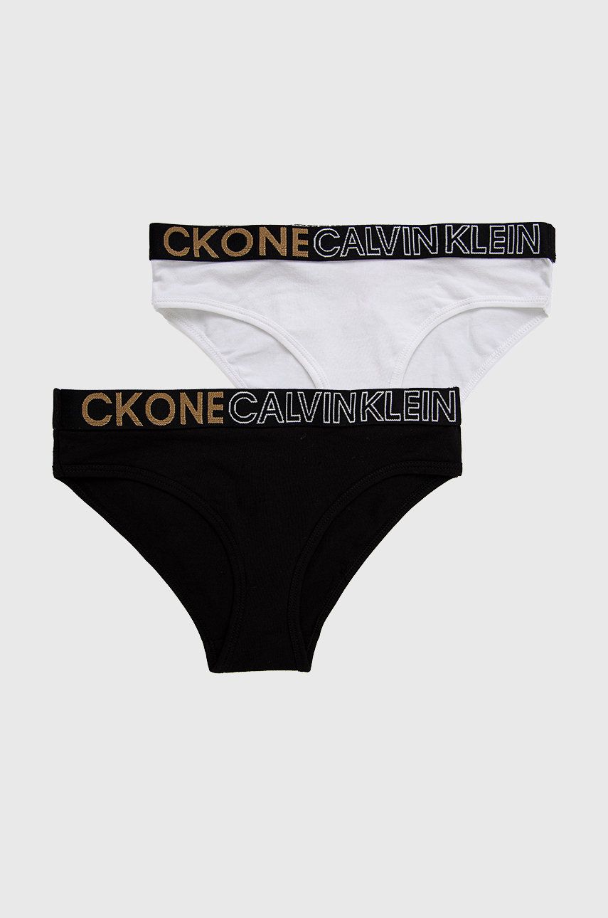 Calvin Klein Underwear Figi dziecięce (2-pack) kolor biały